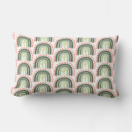 Cactus Rainbow Oranje Green White Modern woestijn Kussen