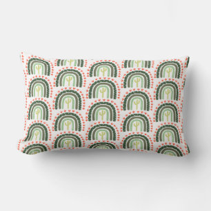 Cactus Rainbow Oranje Green White Modern woestijn Kussen
