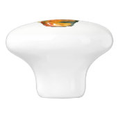 Cactus Red Green Plant Boho Rustic Southwestern Keramische Knop (Zijkant)