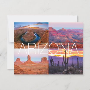 Cactus Red Rock Sunset Natuur Landscapes Arizona Briefkaart