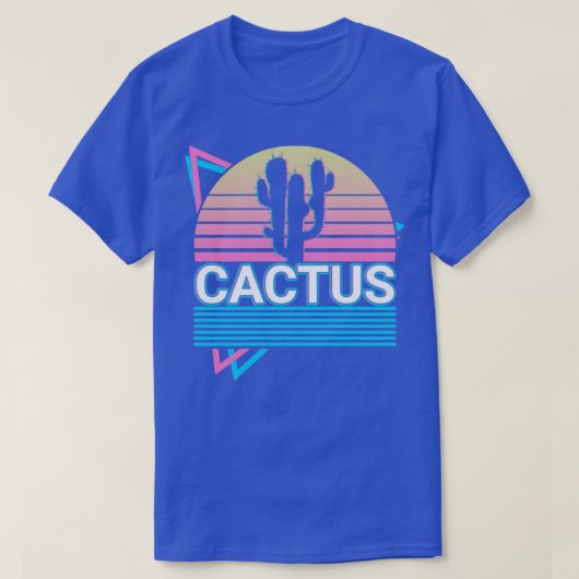 Cactus Retro Gift T-shirt (Design voorkant)