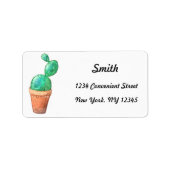 Cactus Return Address Label (Voorkant)