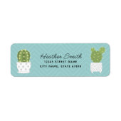 Cactus Return Address Labels (Voorkant)