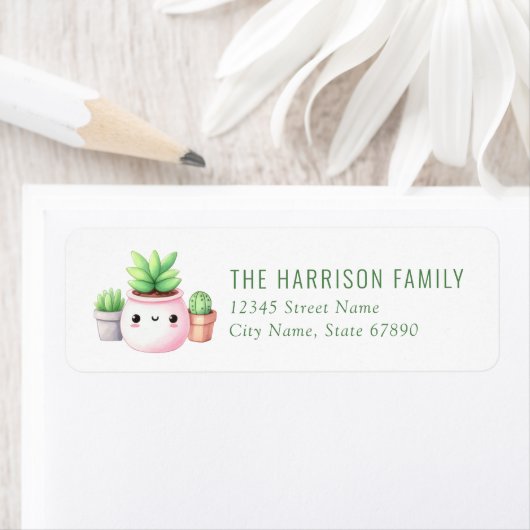 Cactus Return Address Labels (Insitu)