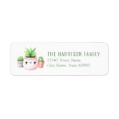 Cactus Return Address Labels (Voorkant)