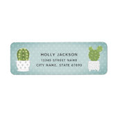 Cactus Return Address Labels (Voorkant)