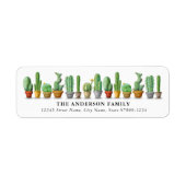 Cactus Return Address Labels (Voorkant)