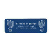 Cactus Return Address Labels (Voorkant)
