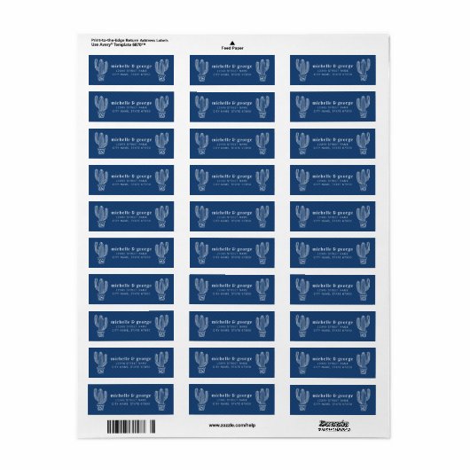 Cactus Return Address Labels (Full Sheet)