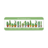 Cactus Return Address Labels (Voorkant)