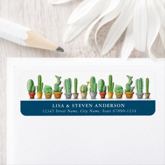 Cactus Return Address Labels (Insitu)