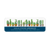 Cactus Return Address Labels (Voorkant)