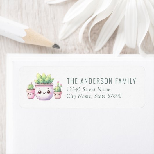 Cactus Return Address Labels (Insitu)