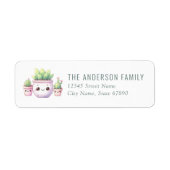 Cactus Return Address Labels (Voorkant)