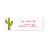 Cactus Return Address Labels (Voorkant)
