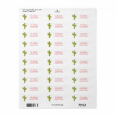 Cactus Return Address Labels (Full Sheet)