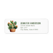 Cactus Return Address Labels (Voorkant)