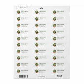 Cactus Return Address Labels (Full Sheet)