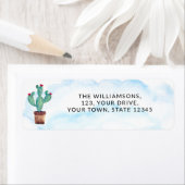 Cactus Return-adres Etiket (Insitu)