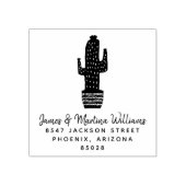 Cactus Return-adres Rubberstempel (Afrduk)