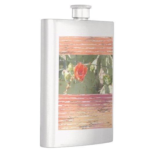 Cactus Roestvast en prachtig stalen kolf Flacon (Rechts)