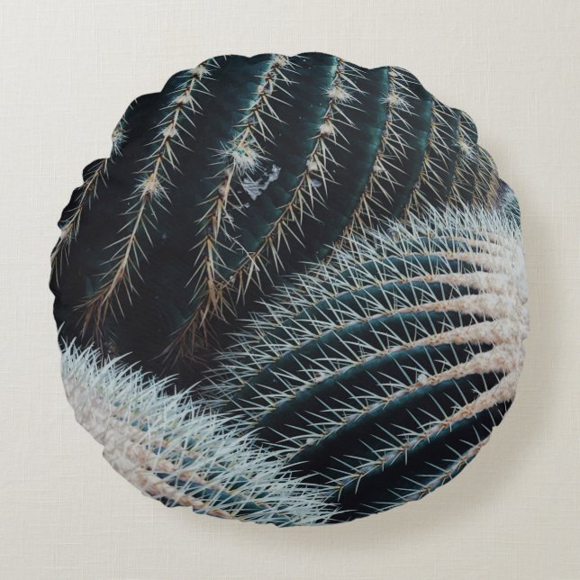 Cactus Rond Kussen (Voorkant)