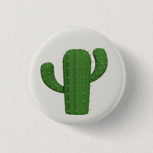 Cactus Ronde Button 3,2 Cm (Voorkant)