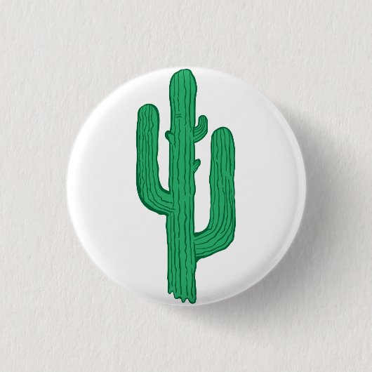 cactus ronde button 3,2 cm (Voorkant)