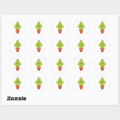 Cactus Ronde Sticker (Vel)