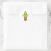 Cactus Ronde Sticker (Tas)