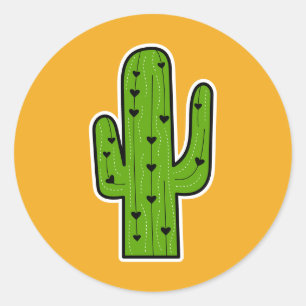 Cactus Ronde Sticker