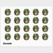 cactus ronde sticker (Vel)