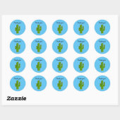 Cactus Ronde Sticker (Vel)