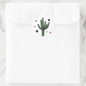 Cactus Ronde Sticker (Tas)