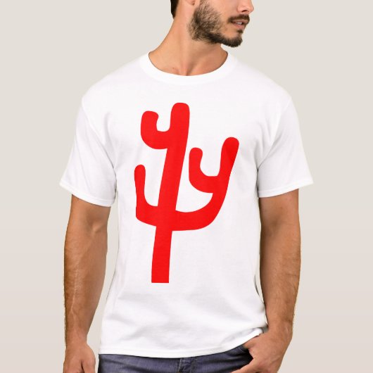 Cactus - Rood T-shirt (Voorkant)