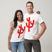 Cactus - Rood T-shirt (Unisex)