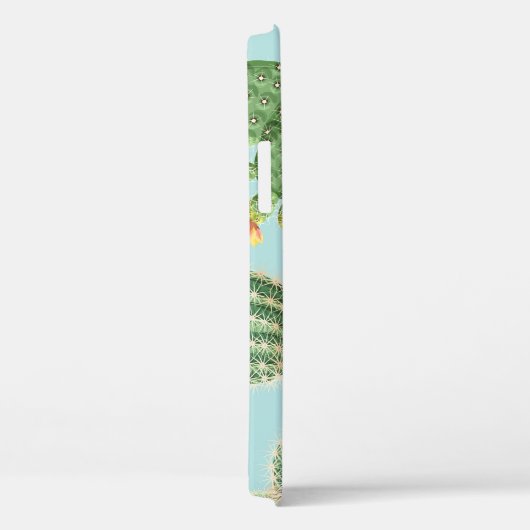 Cactus, roze bloemen: licht decor Case-Mate iPhone case (Achterkant / Rechts)