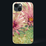 Cactus Roze bloesems iPhone 13 Hoesje<br><div class="desc">Cactus Pink Blossom Artist: Tim OToole</div>