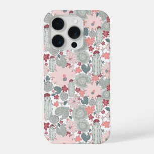 Cactus Roze Mint Vetplanten Woestijnplanten iPhone 15 Pro Case