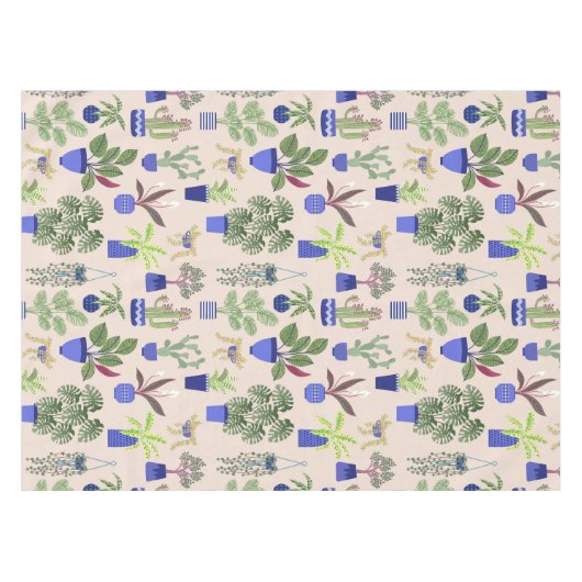 Cactus roze patroon tafelkleed (Voorkant (Horizontaal))