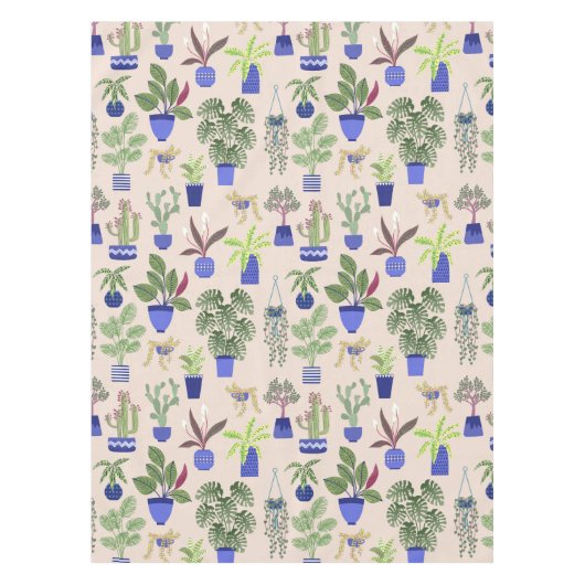 Cactus roze patroon tafelkleed (Voorkant)