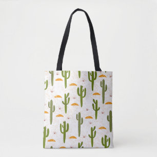 Cactus Sand: Mexicaanse stijl naadloos. Tote Bag