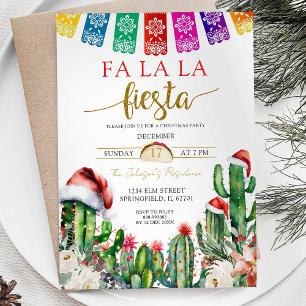 Cactus Santa Mexicaanse thema vakantie feest Kaart