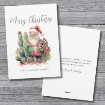 Cactus Santa Prettig Kerstfeest