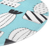 Cactus, sappig: met de hand getekend naadloos ontw snijplank (Hoek)