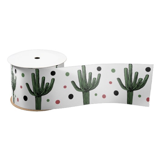 Cactus Satijnen Lint (Spoel)
