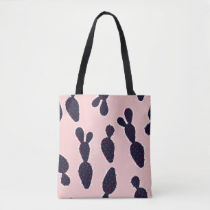 Cactus schattigheid: Zoete pastelpatronen Tote Bag