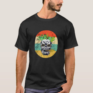 Cactus Schedel Cacti Vintage Retro Zonsondergang T T-shirt