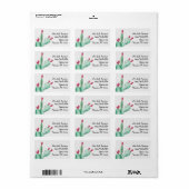 Cactus schilder Return Address Mailing Label (Full Sheet)