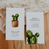 Cactus schoonmaken visitekaartje